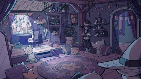 Pin By Anto Chan On Draws Witch Room Bedroom Drawing Concept Art