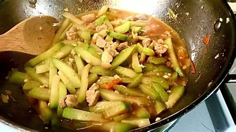 Ginisang Sayote With Pork In Full Video And Free Recipe Youtube