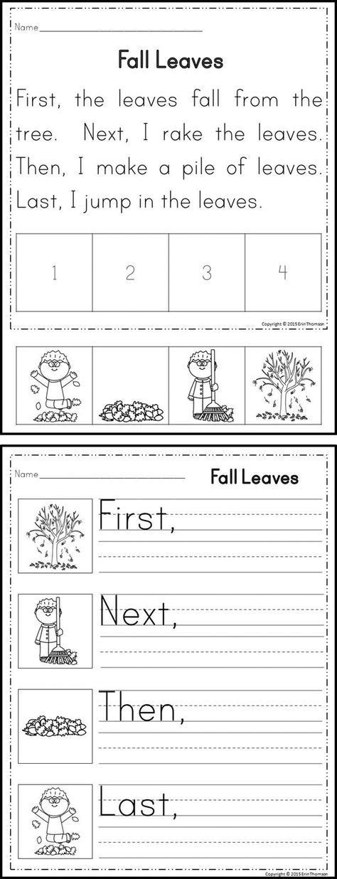 Sequencing Stories ~ First Next Then Last Set 1 Kindergarten