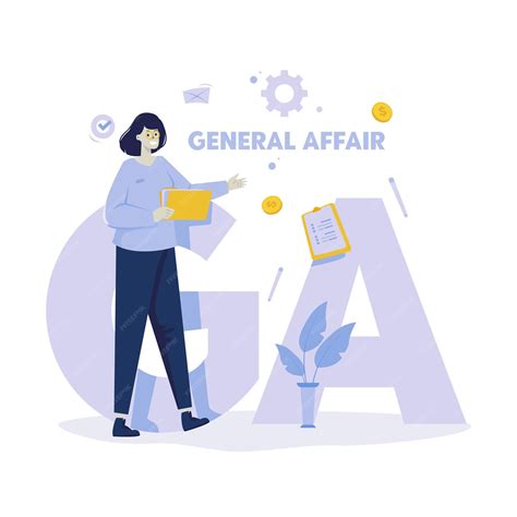 Premium Vector | General affair document filing flat illustration design