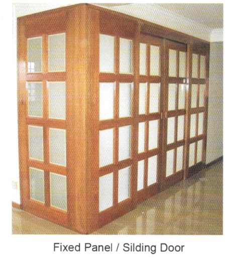 Good Wood Doors And Joinery Works Fixed Panel Sliding Door