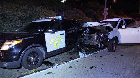 Suspected Dui Driver Slams Into Chp Unit At Scene Of Wrong Way Crash