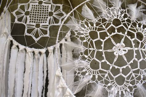 Large Dream Catcher Wall Hanging Large Dreamcatcher Wall White Etsy