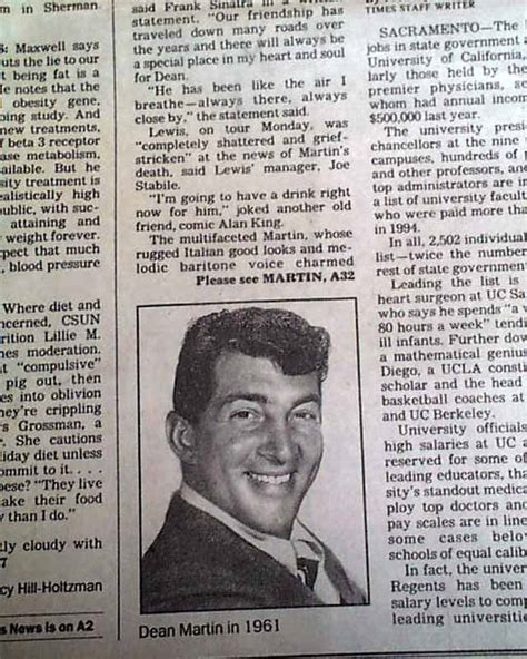 The nascar cup series has seen 28 driver fatalities, the most recent of which occurred in february 2001 when dale earnhardt was killed during the daytona 500. Death of famed actor & singer Dean Martin ...
