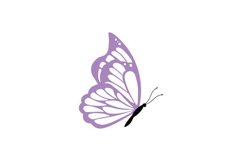 Butterfly Purple Pastel Color Svg Illustration Par Sadeyanlaris