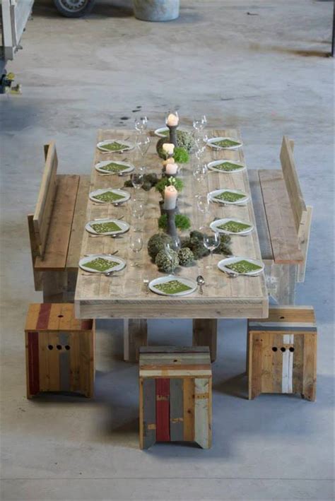 diy pallet dining tables