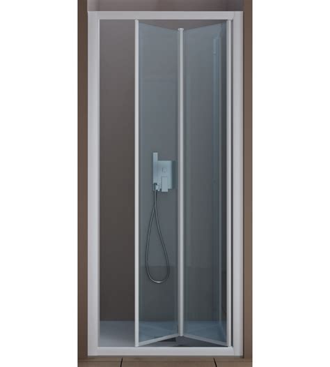 Shower door opening 2 folding doors with folding inwards ...