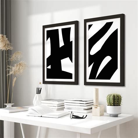 Black White Framed Prints And Pictures Art 2fb532 112cm Xl Set Artwork