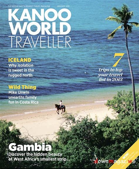 Kanoo World Traveller January 2013 Download Pdf Magazines