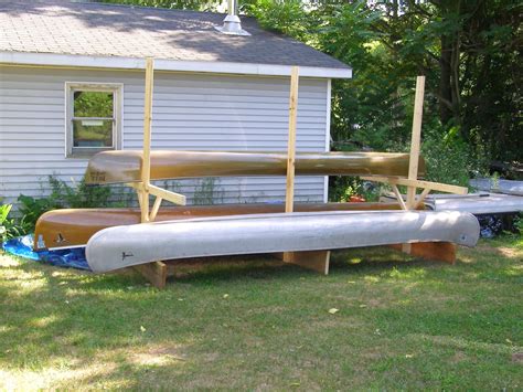 Backyard Diy Canoe Rack Summer Project Canoe Kayak Rack The Free