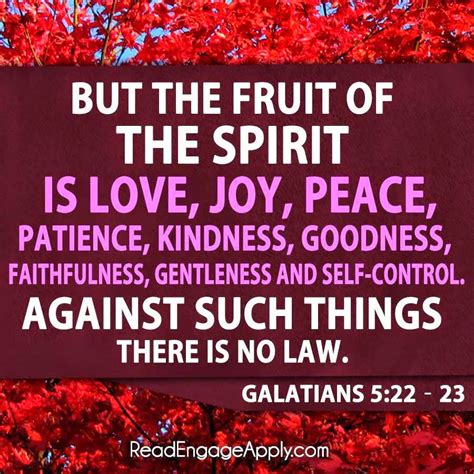But The Fruit Of The Spirit Is Love Joy Peace Patience Kindness Goodness Faithfulness