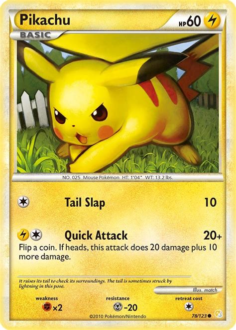 Pikachu 78123 Hs Base Set Common Pokemon Card Near Mint Tcg