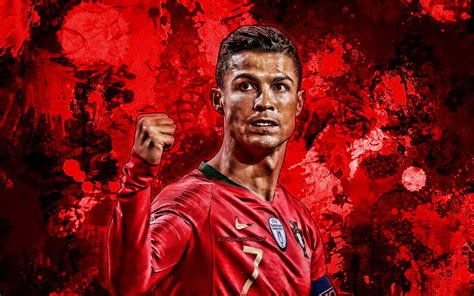 Cr7 2019 Close Up Portugal National Team Soccer Cristiano Ronaldo