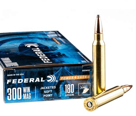 Gunworks Federal Power Shok 300 Win Mag 180gr Sp X 20 Ammunition