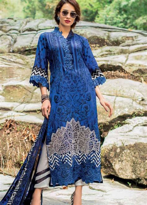 Zainab Chottani Embroidered Lawn Unstitched 3 Piece Suit Zc19l 2a