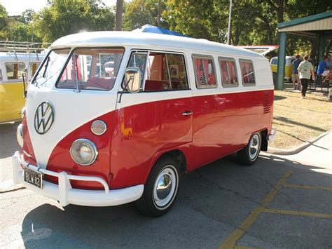 Red And White Vw Bus 11 Window Kombi In Fort Worth Tx Driver Side