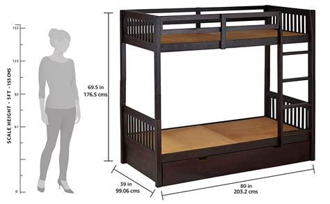 Standard Size Of Bunk Bed Ubicaciondepersonascdmxgobmx