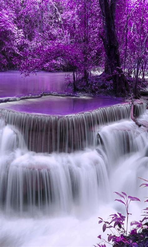 Download Purple Waterfall Wallpaper By Julianna F2 Free On