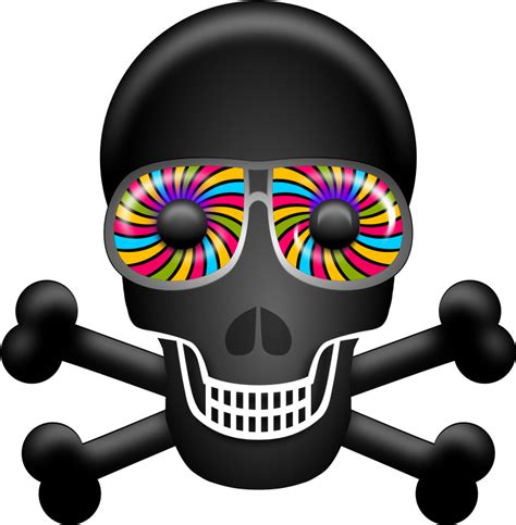 Psychedelic Skull Png Clipart Full Size Clipart 163052 Pinclipart