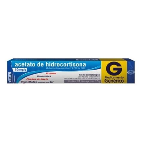 comprar acetato de hidrocortisona teuto 10mg g caixa com 1 bisnaga com 15g de creme de uso