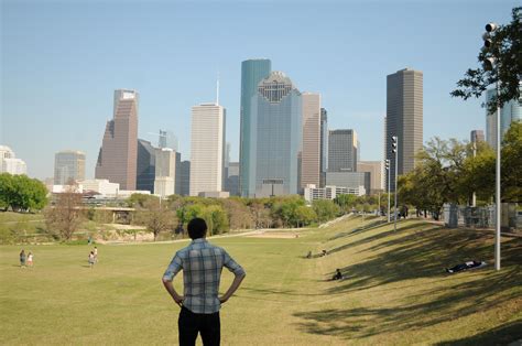Got This Picture Of My Friend At Buffalo Bayou Park It Was A Beautiful