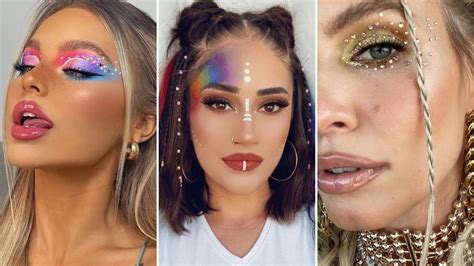 Festival Makeup Looks And Easy Face Glitter Ideas Rave In Style