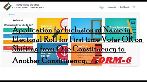 Nvsp 2020 Form 6 Application For Inclusion Of Name In Electoral Roll