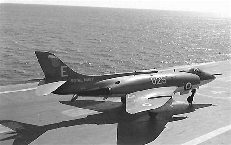 Hms Ark Royal Ro9 Scimitar Pre Flight Manoeuvring In 1965 Etsy
