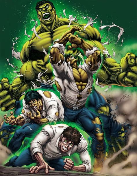 Hulk Bruce Banner Transformation By David Ocampo Superhelden