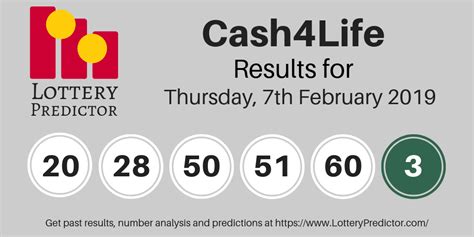 Looking for the most or least common powerball numbers? Cash4Life lottery draw results for Thursday 7th February ...