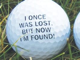 Personalized name red funny golf balls. Quote Unquote: July 2012