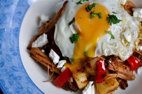 Pulled Pork Hash With Feta Cheese And Egg The Copper Kettle