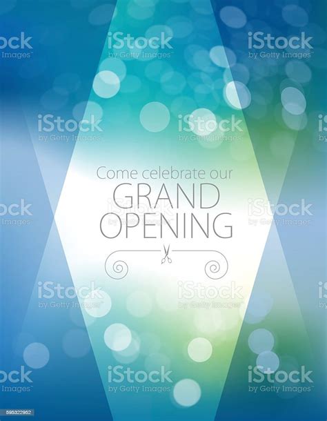 Grand Opening Luxurious Invitation Card Stock Illustration Download