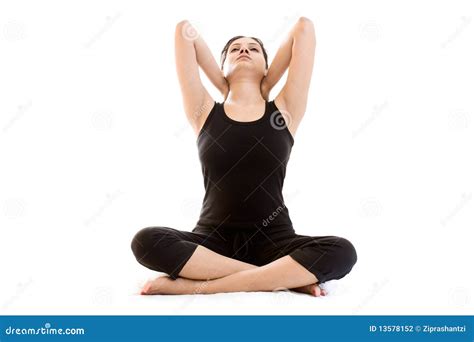 Indian Yoga Girl In Black Dress Stock Photography Image 13578152