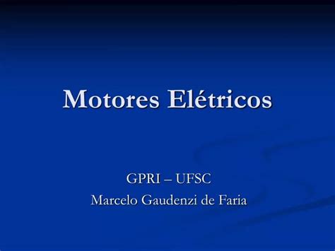 PPT Motores Elétricos PowerPoint Presentation free download ID