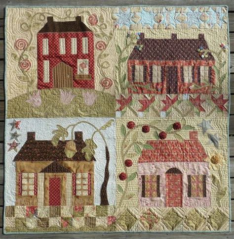 Summers Snippets Home Sweet Home Quilt 1 House Quilt Patterns House