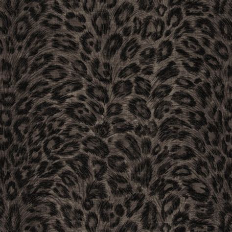 Gunmetal Black Gray Animal Skin Print Upholstery Fabric Contemporary