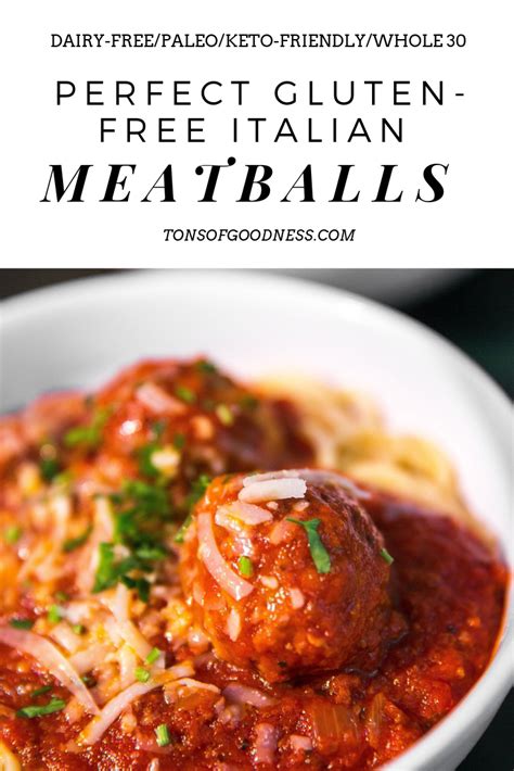 Place frozen meatballs in a single layer on a shallow baking pan. Perfect Gluten-Free Italian Meatballs ⋆ Tons of Goodness