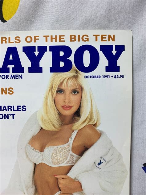 Playboy Magazine October 1991 The Girls Of The Big Ten Tai Collins