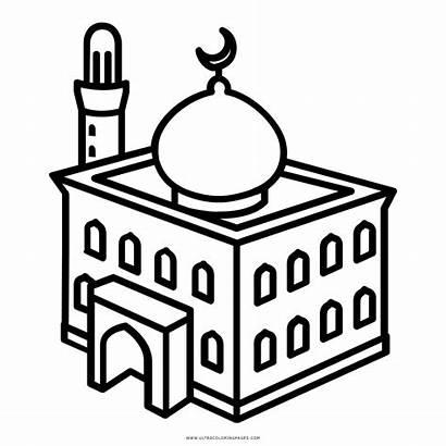 Coloring Masjid Pages Mosque Getcolorings Printable