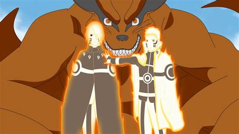 Naruto Compartilha O Chakra Da Kurama Com Sasuke Boruto