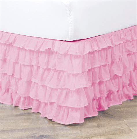 Empire Home Pleated Ruffled Bed Skirt Solid Dust Ruffle All Sizes 9 Colors Queen