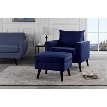 Introduce some real luxury into your lounge or. Mid-Century Brush Microfiber Modern Living Room Large Accent Chair with Footrest/Storage Ottoman ...