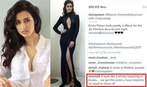 disha patani slays slut shamers ridiculing her cleavage revealing jio filmfare awards dress