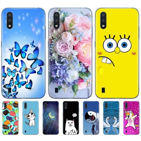 Case For Samsung A01 Case Soft Silicon Back Cover Transparent Phone