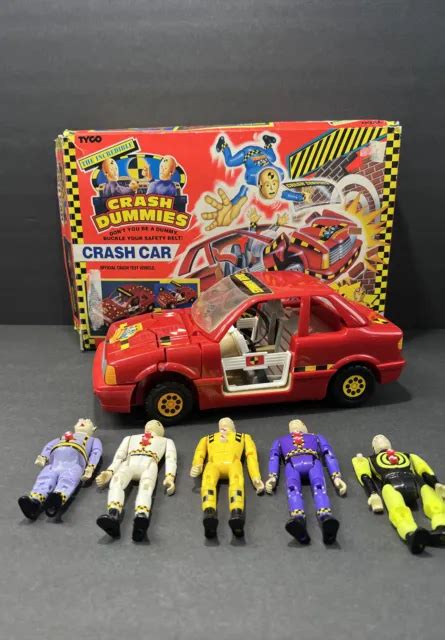 Vintage Tyco Incredible Crash Dummies Crash Car Complete W Box