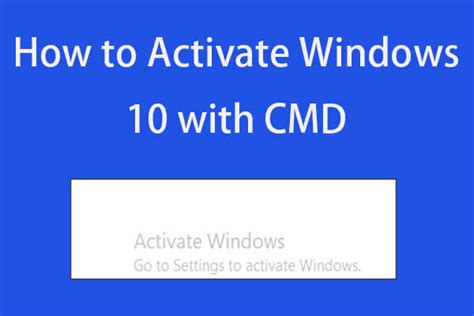 Activate Cmd Windows 10