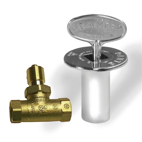 Shut Off Valve Kit Dante Chrome Straight Quarter Turn