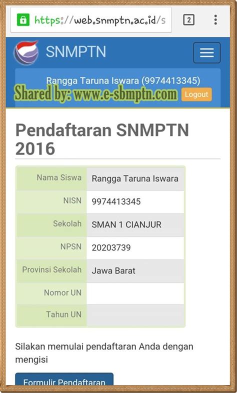Pengumuman Hasil Pemeringkatan SNMPTN 2019/2020