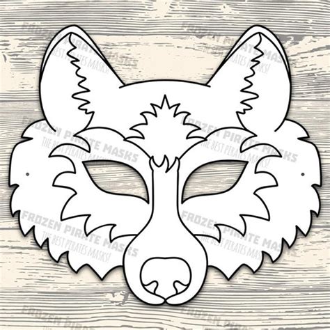 Wolf Mask Template